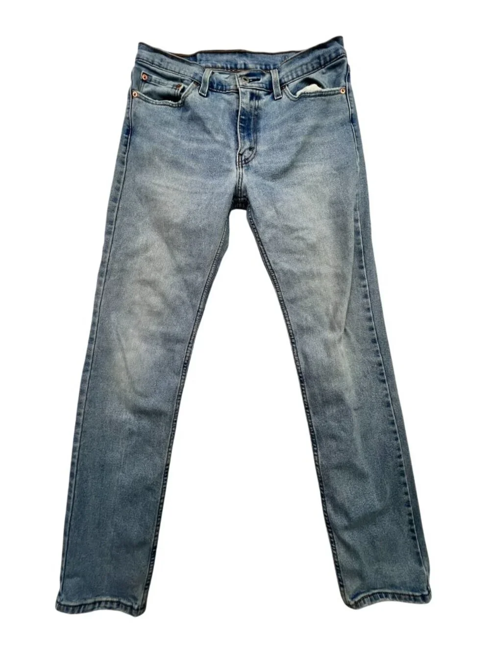 Levis Mens 511 Slim Straight Jeans Size 32x32 Blue Light Wash Denim Casual